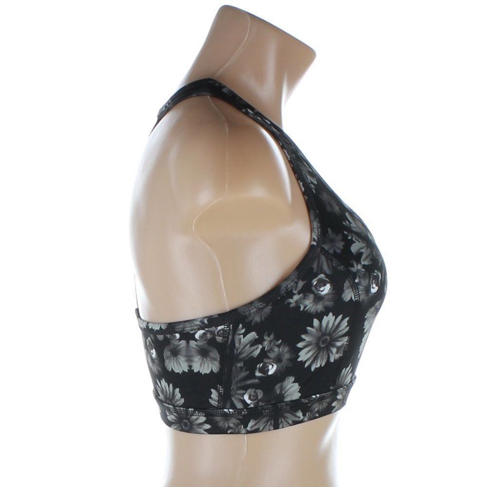 HEAD Intimates Black Floral Medium Impact Sports Bra - Size Medium NWT - Picture 8 of 10